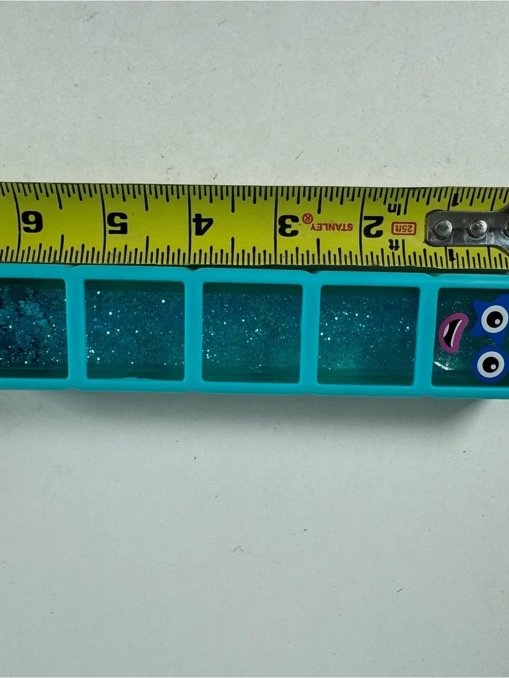 Hand 2 Mind 2024 Alphablocks Number Blocks 5 Teal Blue Rubber Glitter Water 6.5